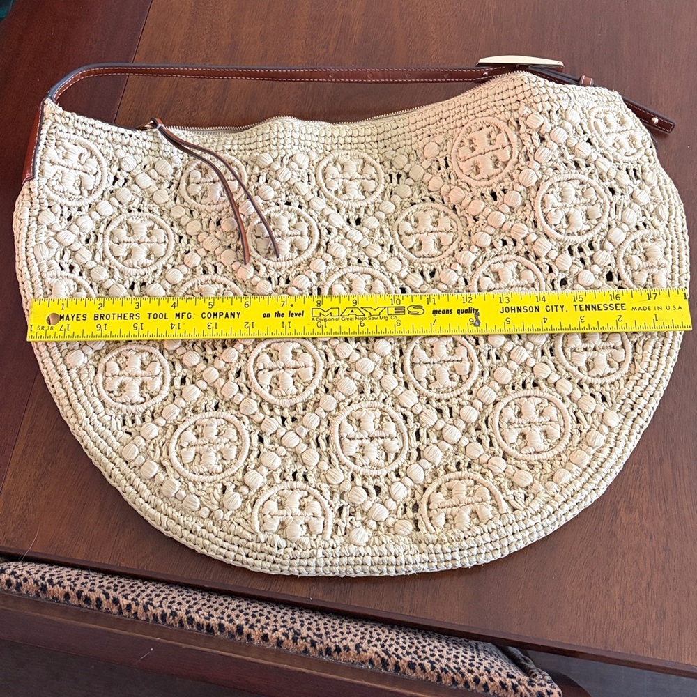 Tory Burch Balloon Bag with Brown Leather Trim - Picture 6 of 8